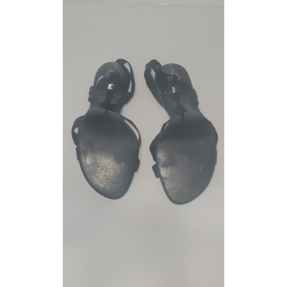 Aldo Womens Stilettos Black Leather Strappy Knot Heels Size 7.5 (38) No Box - Picture 5 of 16